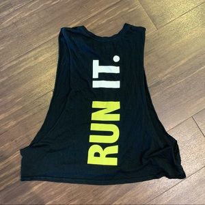 Cute ‘RUN IT’ Muscle Tank